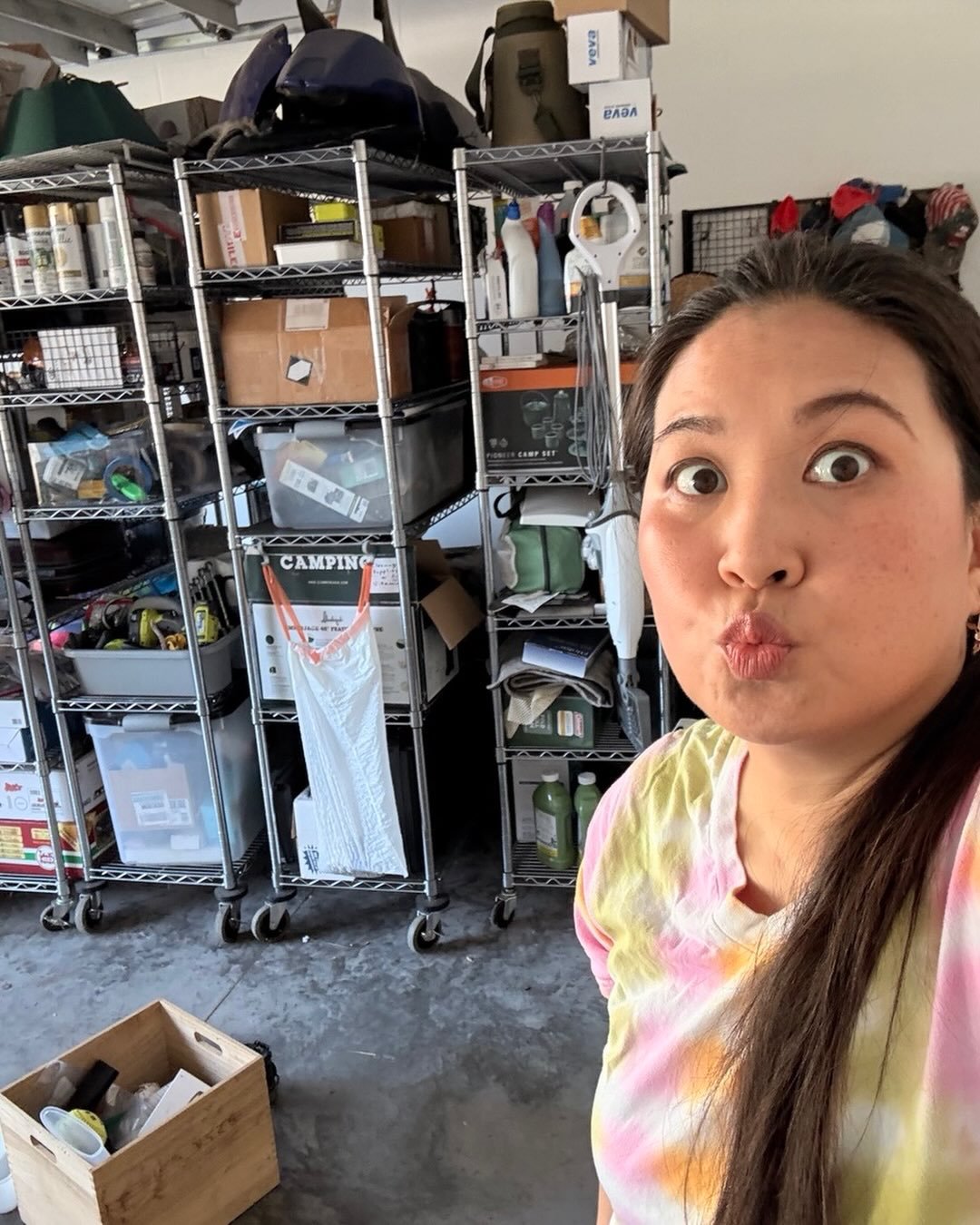 Tidying festival day 7: Tackling the garage today as part of komono (miscellaneous) category : sub-categories here are tools, garden, camping, hobbies, exercise equipment. What level organization is your garage?
#konmari