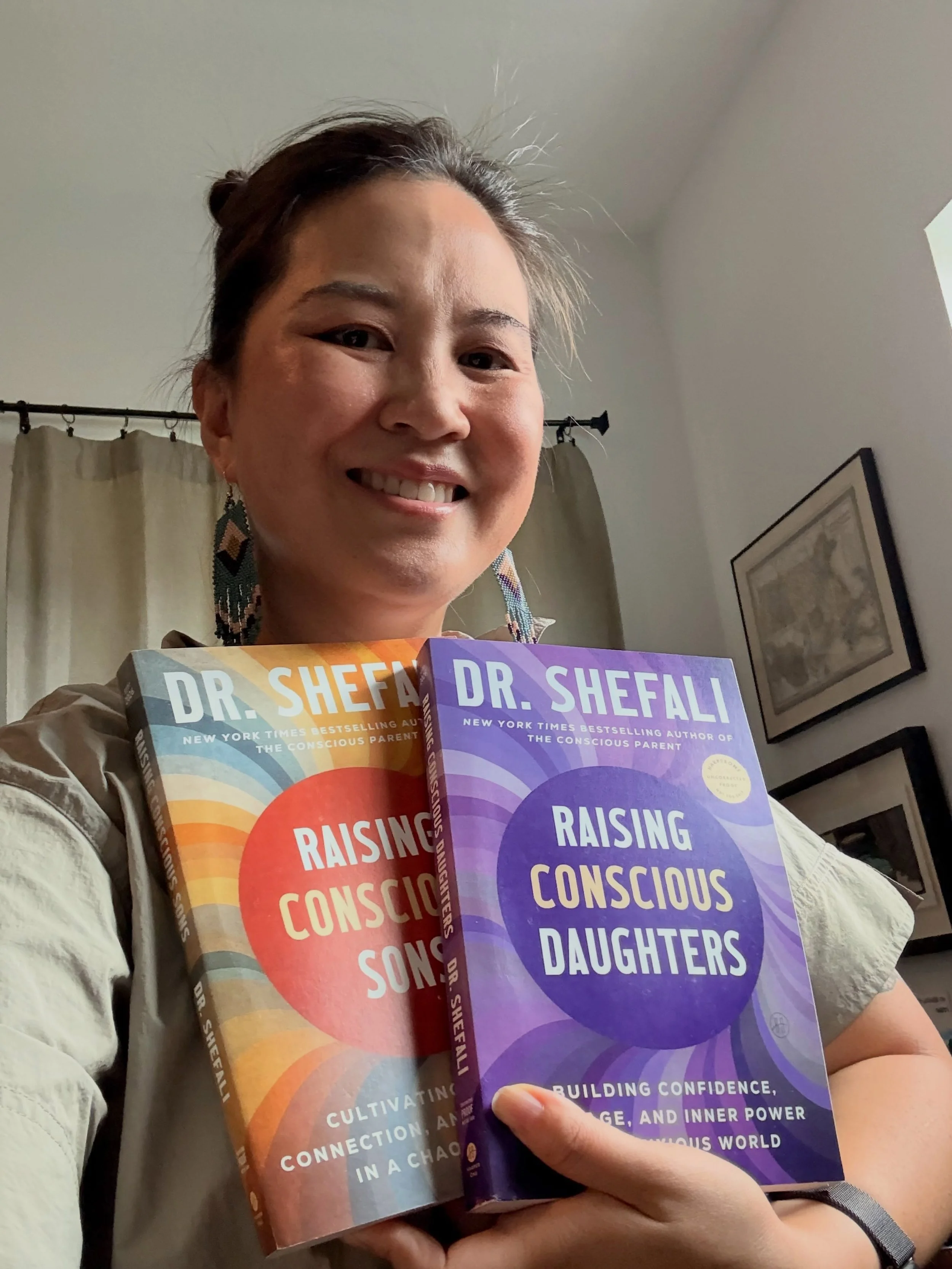 Look who won a set of presale books from @doctorshefali who is launching two amazing books this fall!!!! Dr  Shefali is doing it again: &ldquo;Raising Conscious Daughters&rdquo; and &ldquo;Raising Conscious Sons&rdquo; are going to be paradigm shifti