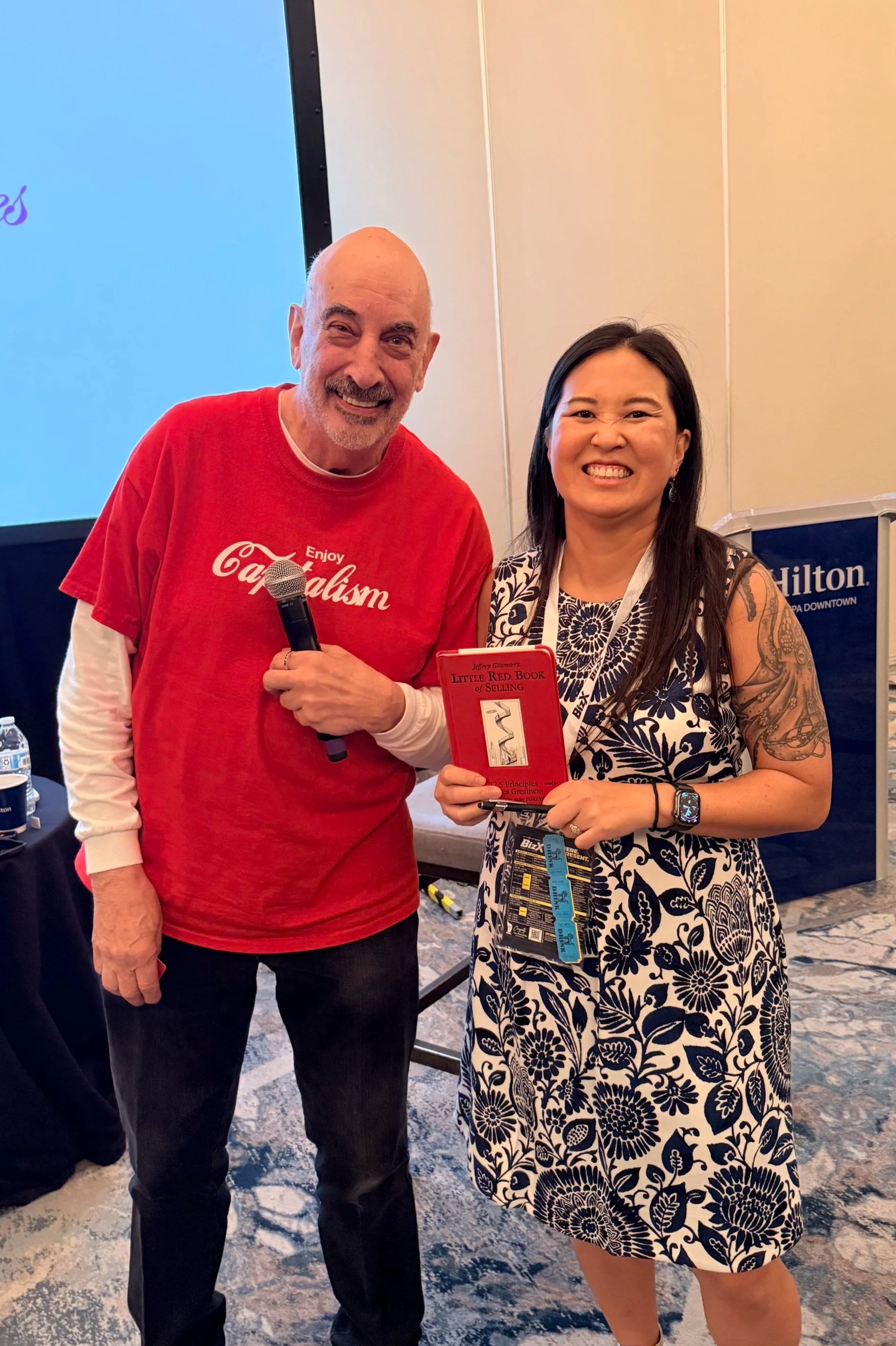 I attended a breakout session hosted by Jeffrey Gitomer and plan to read his bestseller "Little Red Book of Selling" so I can make more sales in my coaching business.