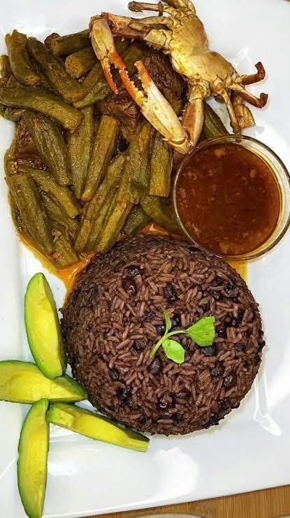 Caribbean Rice & Crab Platter