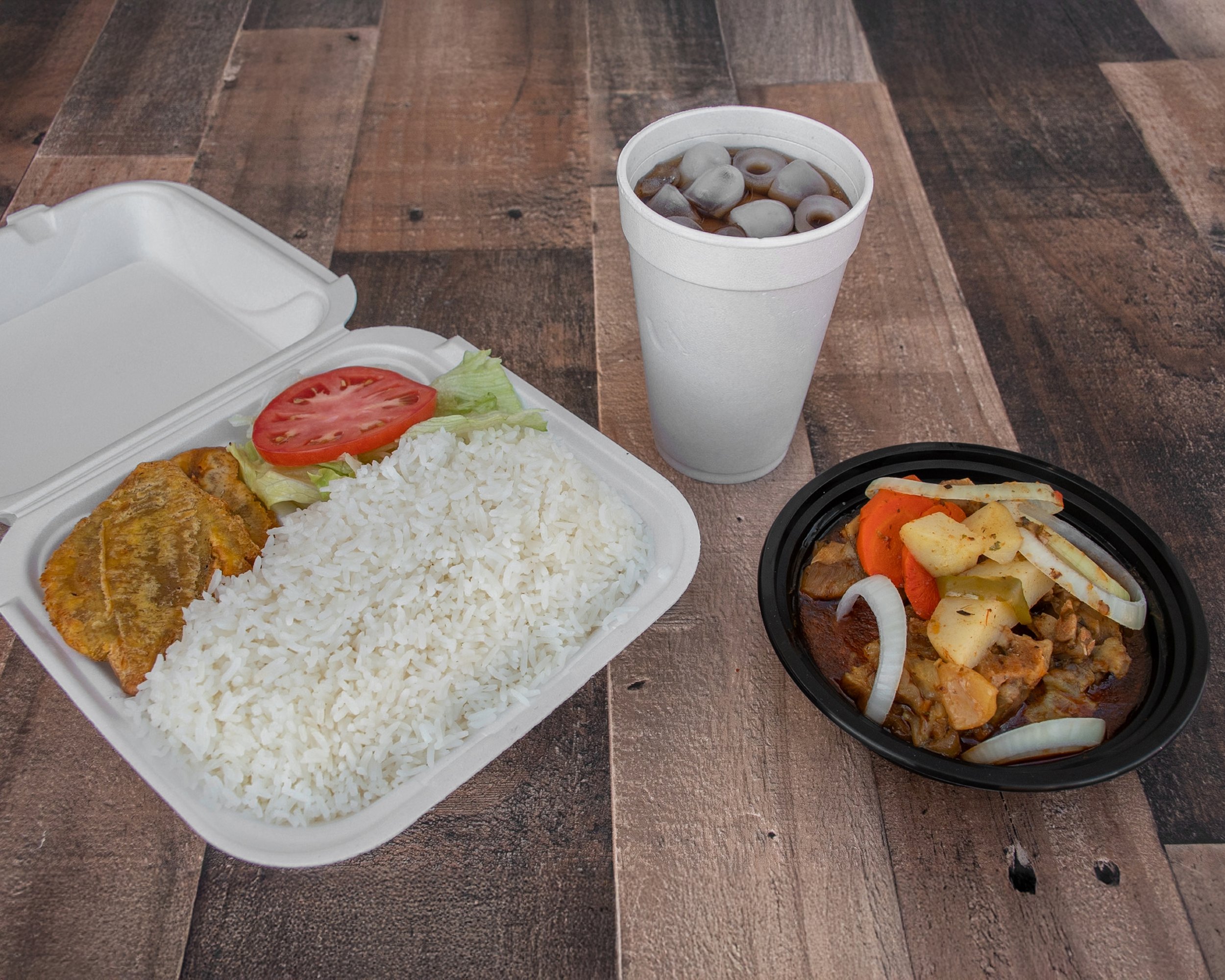 White Rice and Beans Sauce with Ragu