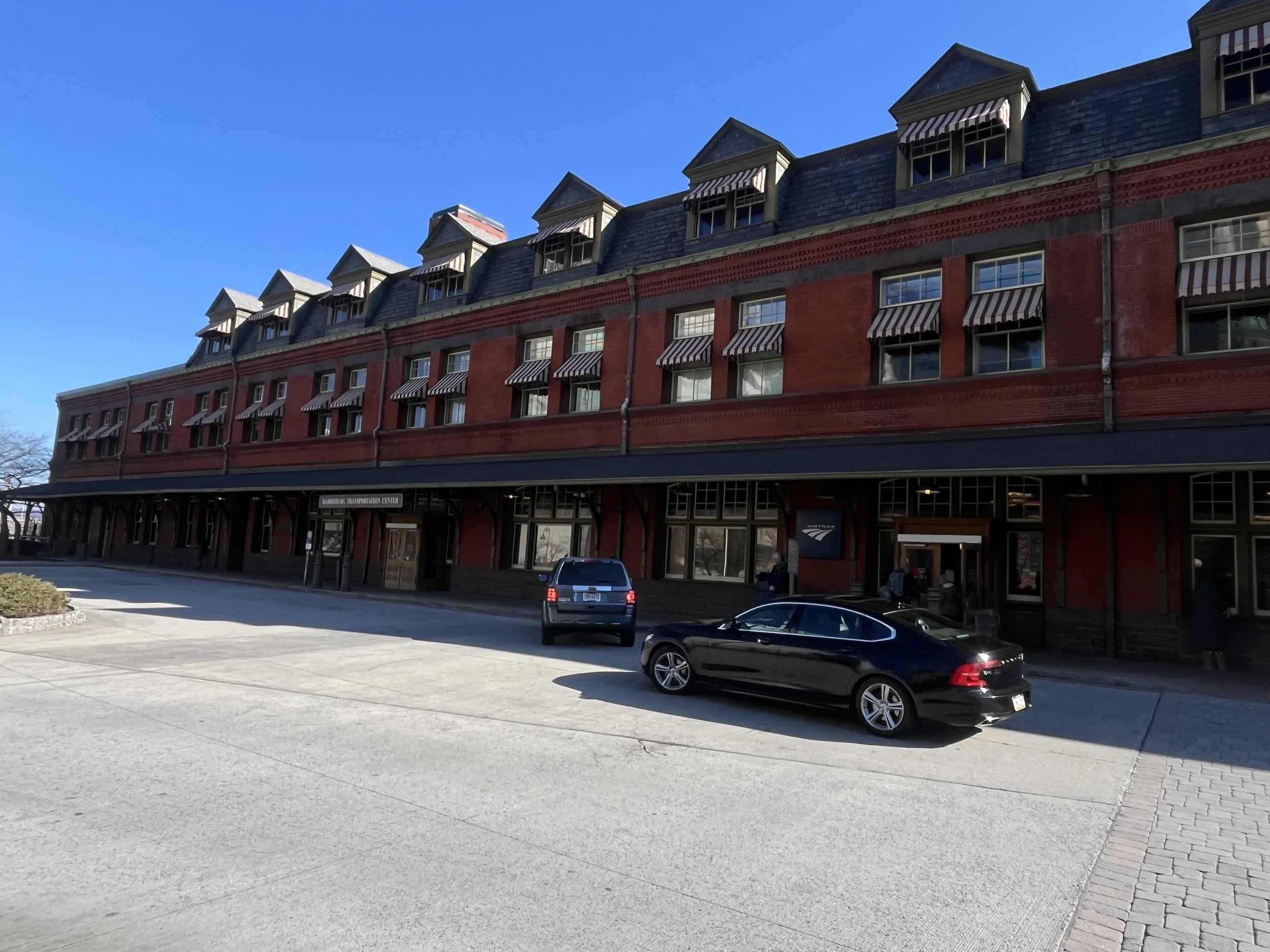 Harrisburg Transportation Center, Harrisburg, PA (originally severed Pennsylvania Railroad, now serves Amtrak)