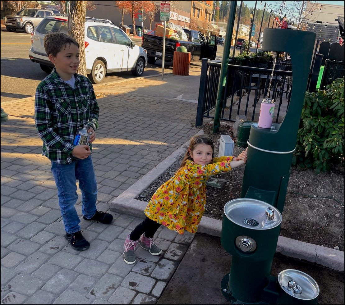 Community Water Bottle Refill Station Dedicated In Parker Plaza