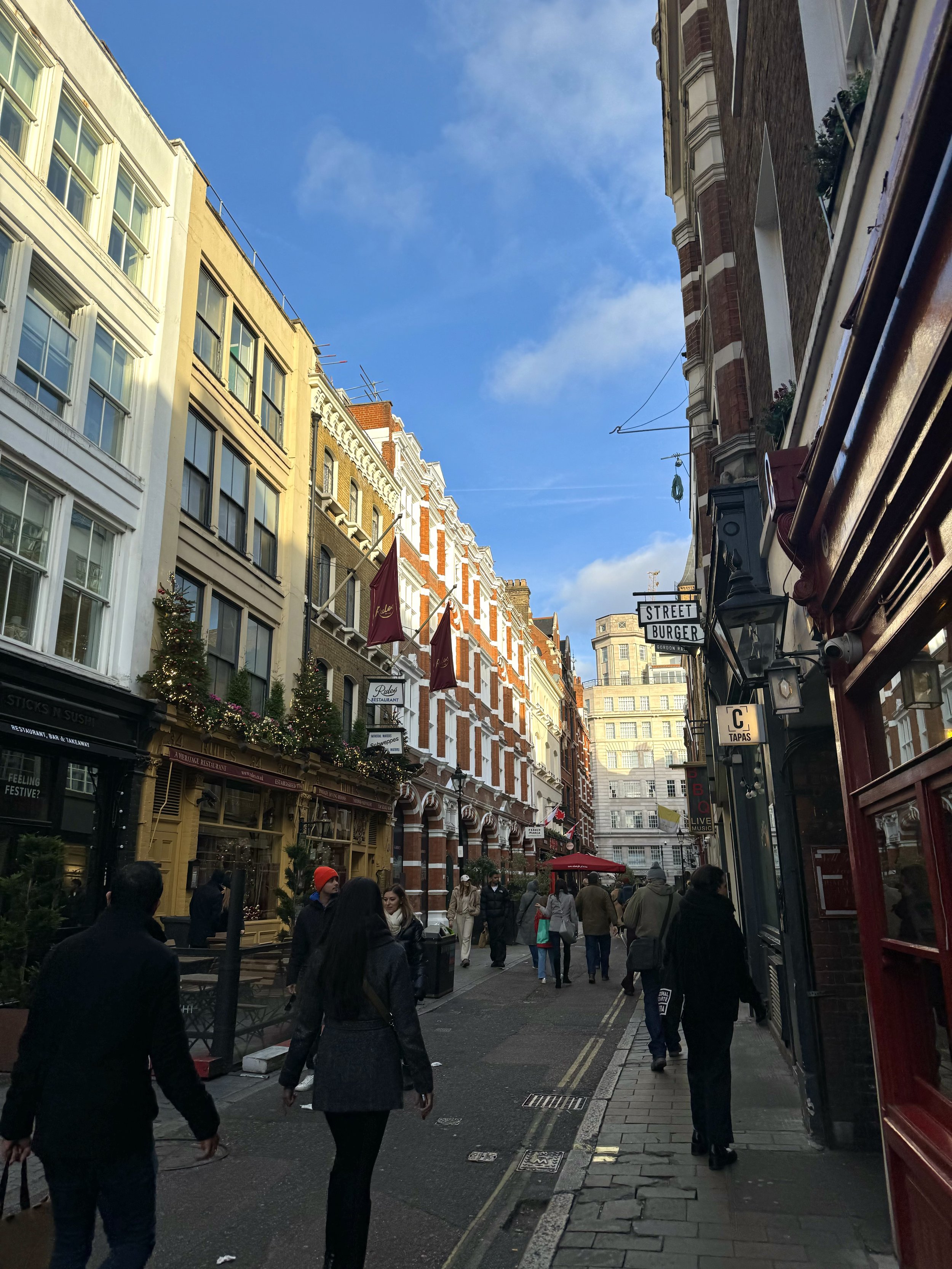 The charming streets near Covent Garden