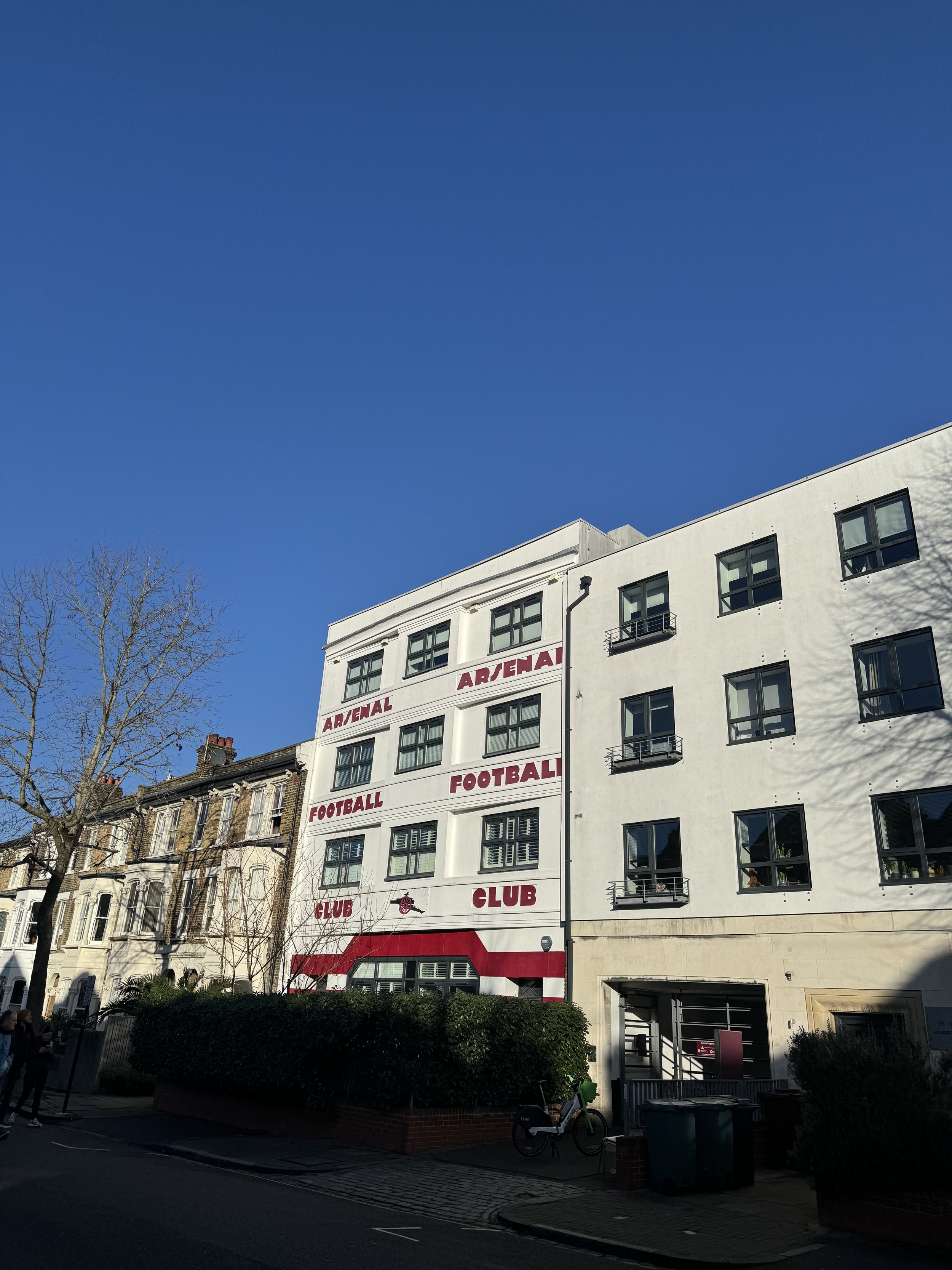 Checking out the old Arsenal stadium turned apartments