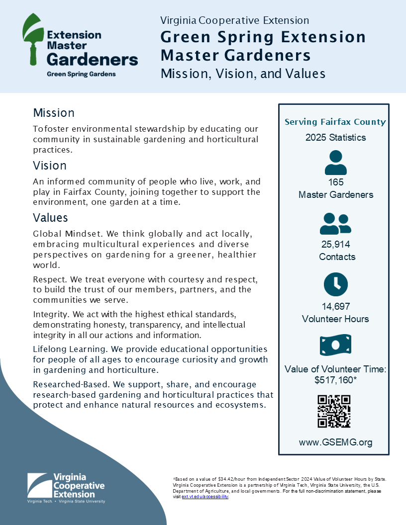 mission, vision, values and statistics for 2025