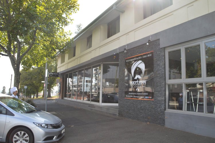 Outside Eastern Spice at 1 Bellerine Street, Geelong waterfront