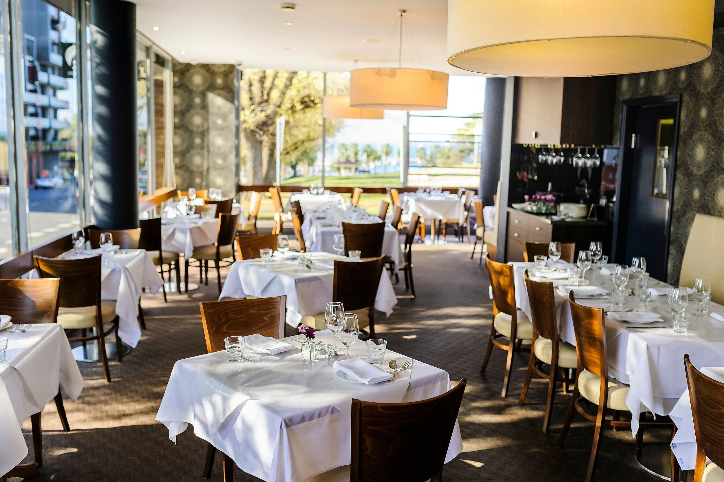Inside the Eastern Spice dining room at Eastern Beach, Geelong