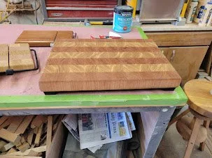 Ash and Cherry End Grain