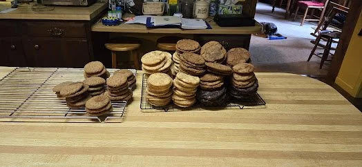 Small batch of cookies for the farmers market