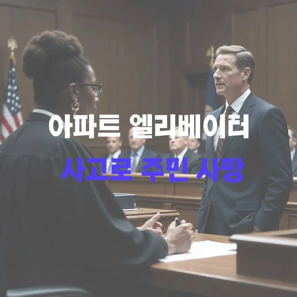 아파트 엘리베이터 사고로 주민 사망… 유지·보수 업체 관리자 유죄 판결  