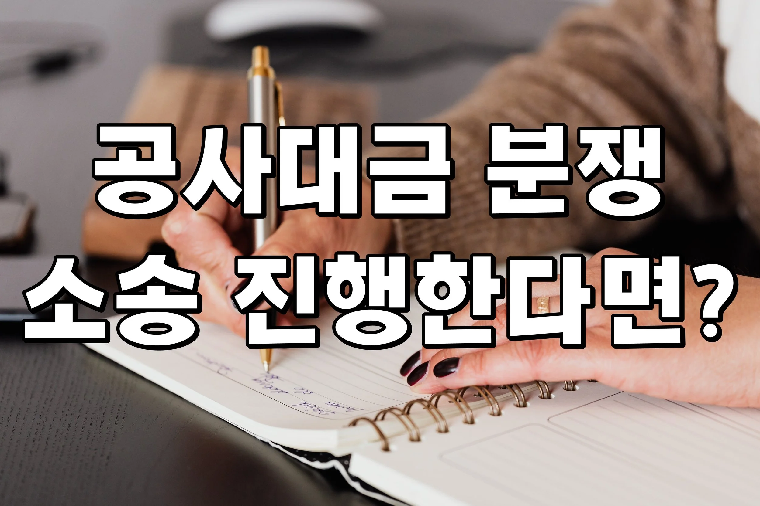 공사대금 분쟁 소송 진행한다면?