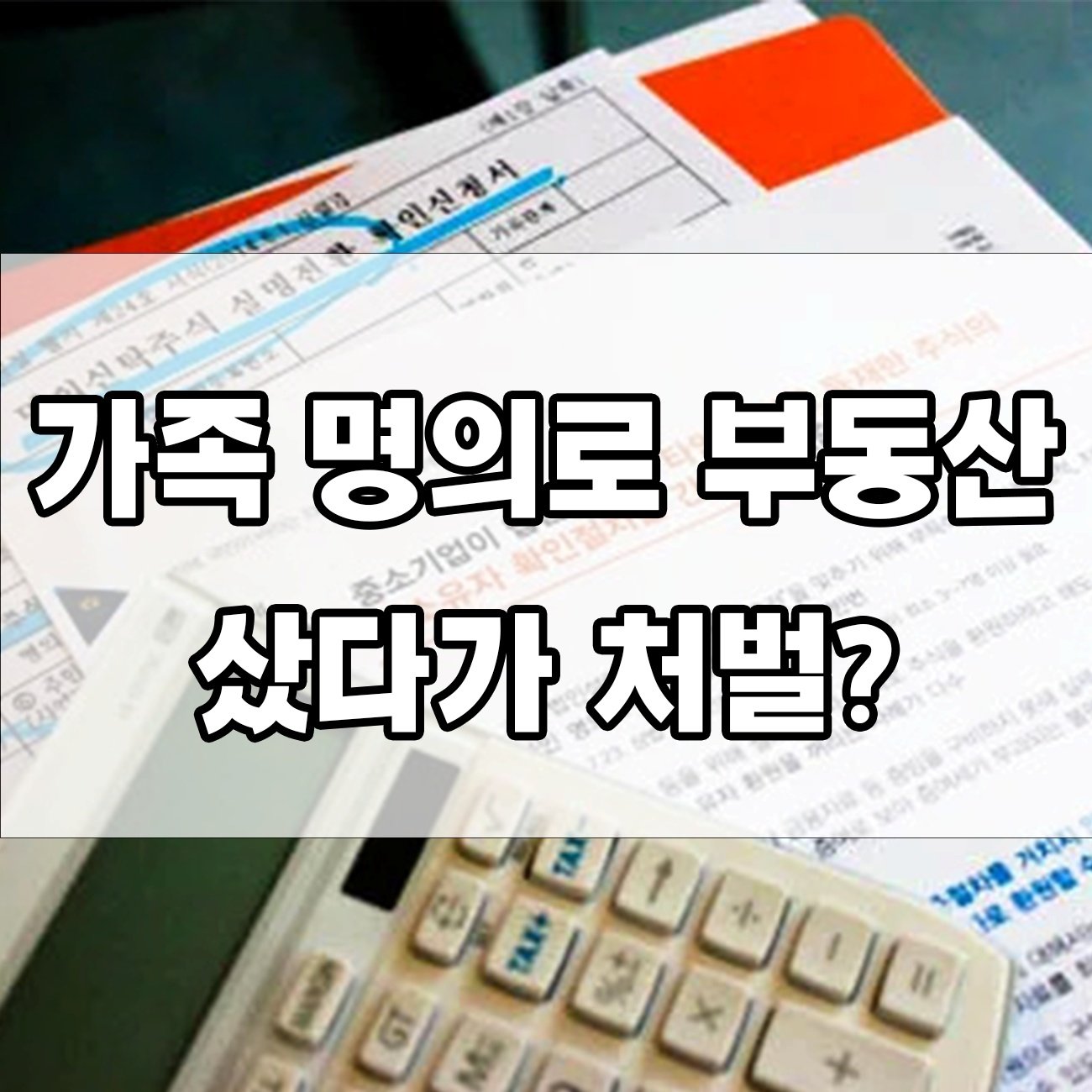부동산 사고 이름만 빌렸을 뿐인데… 명의신탁금지법 위반 실형·벌금 사례 소개