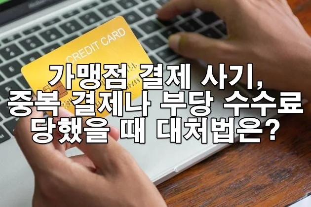 결제 사기, 터무니없는 수수료에 대해 어떻게 법적으로 대응할 수 있을까?