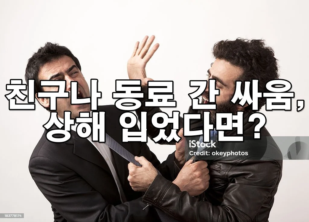 친구나 동료 간 싸움, 상해 입혔다면 형사고소 가능한가요?