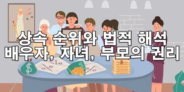 상속 순위와 법적 해석: 배우자, 자녀, 부모의 권리