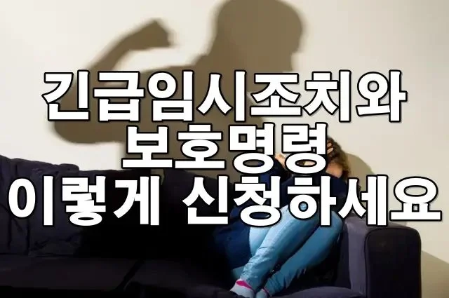 긴급임시조치와 보호명령 신청 방법