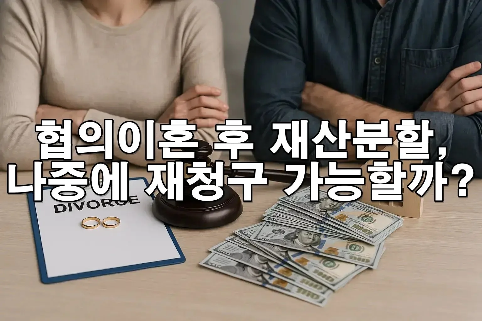 협의이혼 후 재산분할, 나중에 다시 청구할 수 있을까?