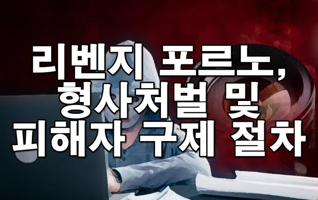 리벤지 포르노 유포 시 형사처벌 및 피해자 구제 절차