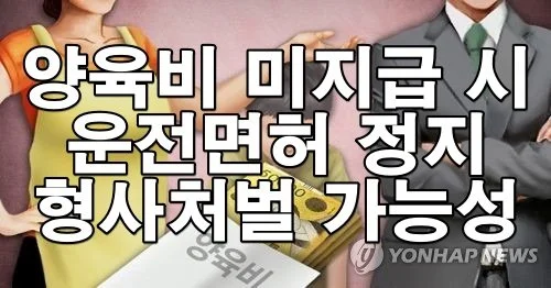 양육비 안 주면 운전도 못 합니다 – 운전면허 정지부터 형사처벌까지 (Copy)
