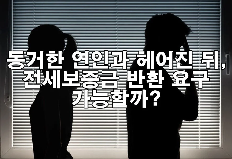 동거 중인 연인이 헤어진 뒤, 전세보증금 반환 요구 가능할까?
