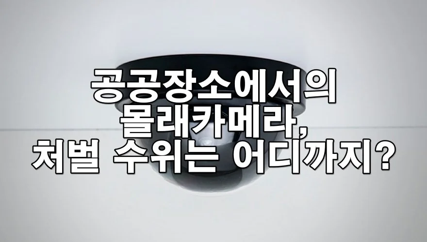 공공장소에서의 몰래카메라, 처벌 수위는 어디까지일까?
