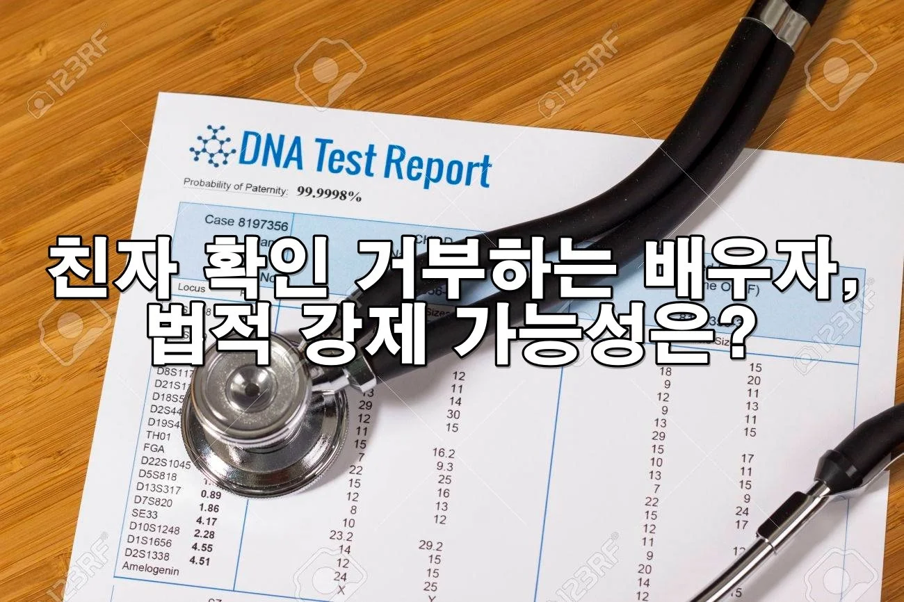 친자 확인 거부하는 배우자, 법적 강제 가능성