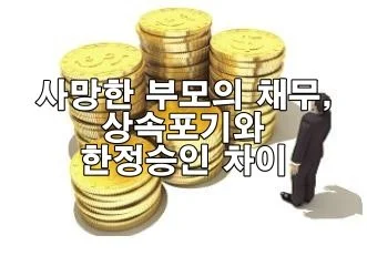 사망한 부모의 채무, 상속포기와 한정승인 차이