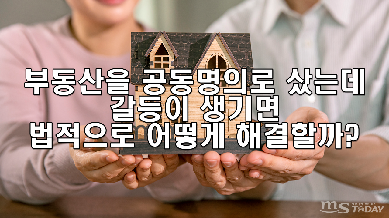 부동산을 공동명의로 샀는데 갈등이 생기면 법적으로 어떻게 해결할까?