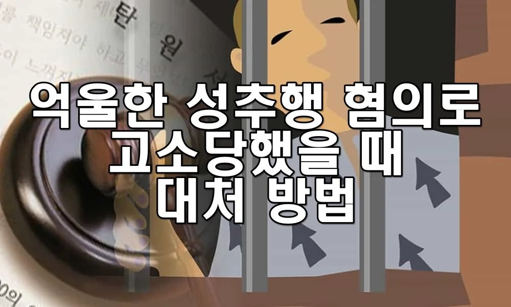 억울한 성추행 혐의로 고소당했을 때 대처 방법