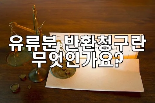 유류분 반환청구란 무엇인가요?