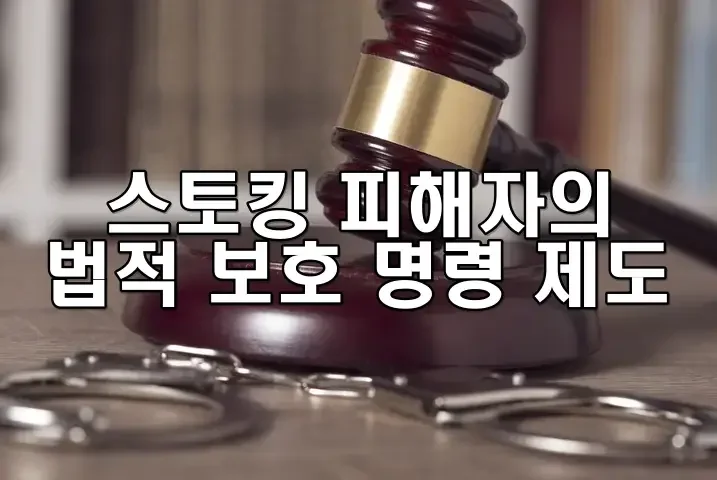 스토킹 피해자의 법적 보호 명령 제도