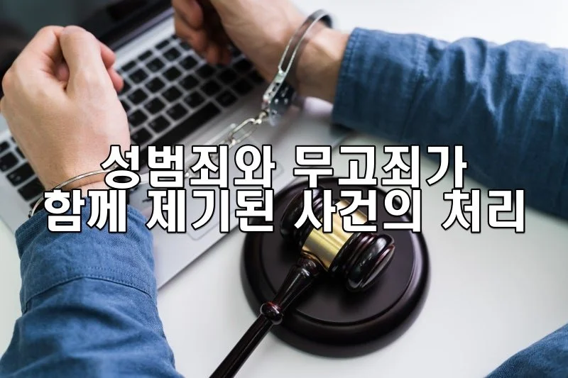 성범죄와 무고죄가 함께 제기된 사건의 처리