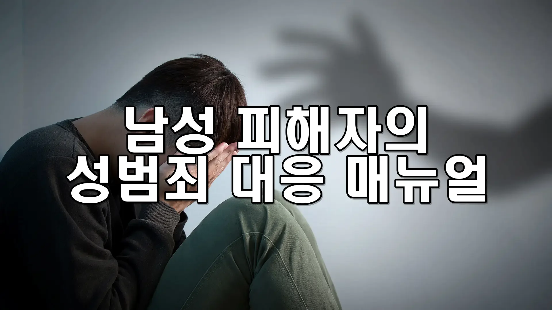 남성 피해자의 성범죄 대응 매뉴얼