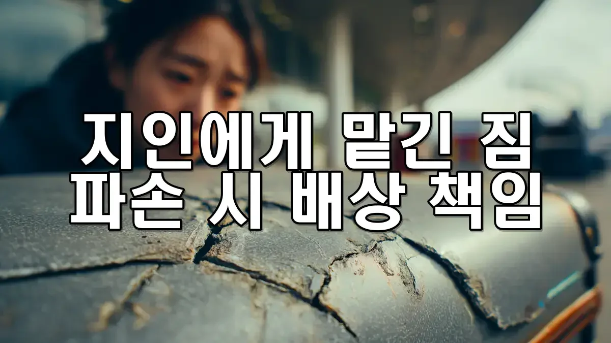 지인에게 맡긴 짐 파손 시 배상 책임