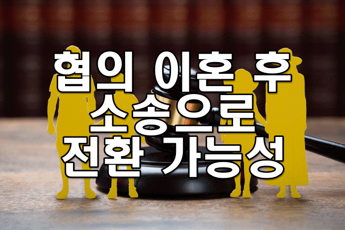 협의 이혼 후 소송으로 전환 가능성