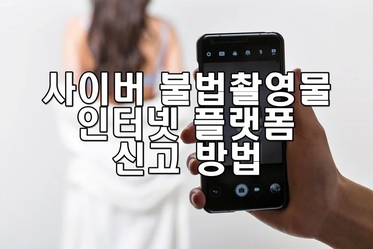 사이버 불법촬영물 발견 시 인터넷 플랫폼 신고 방법