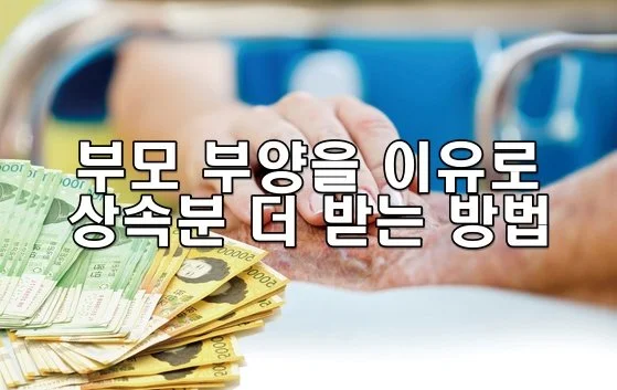 부모 부양을 이유로 상속분을 더 받는 방법