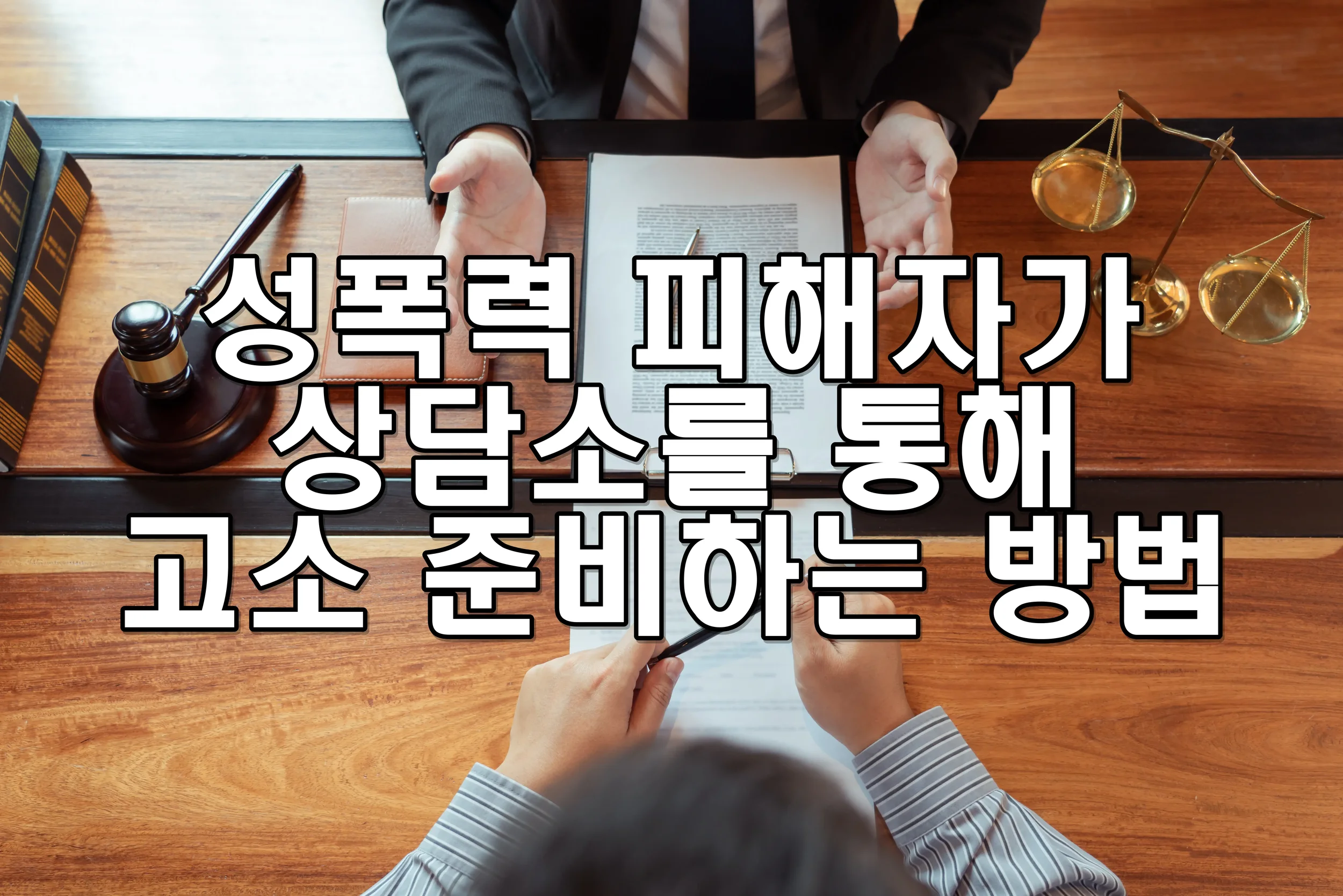 성폭력 피해자가 상담소를 통해 고소 준비하는 방법