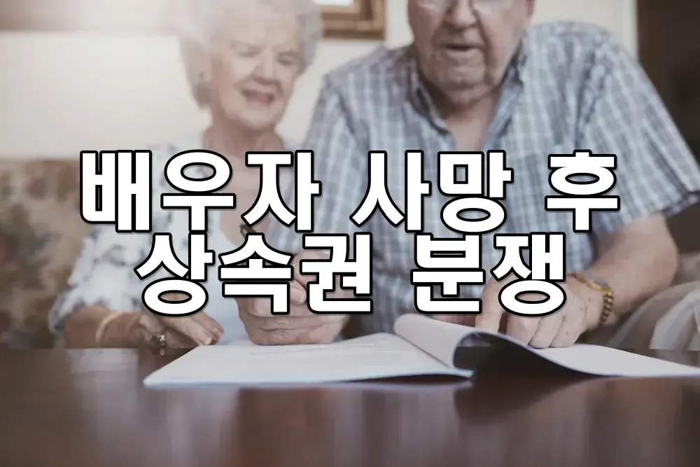  배우자 사망 후 상속권 분쟁