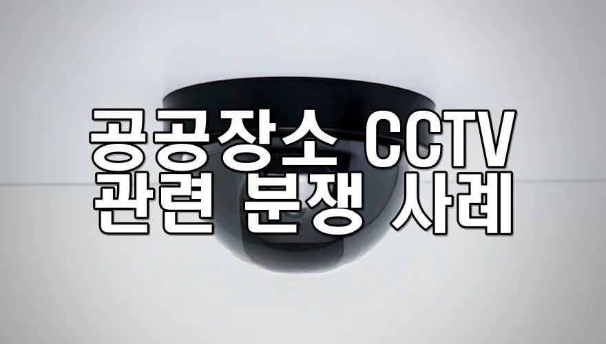 공공장소 CCTV 관련 분쟁 사례