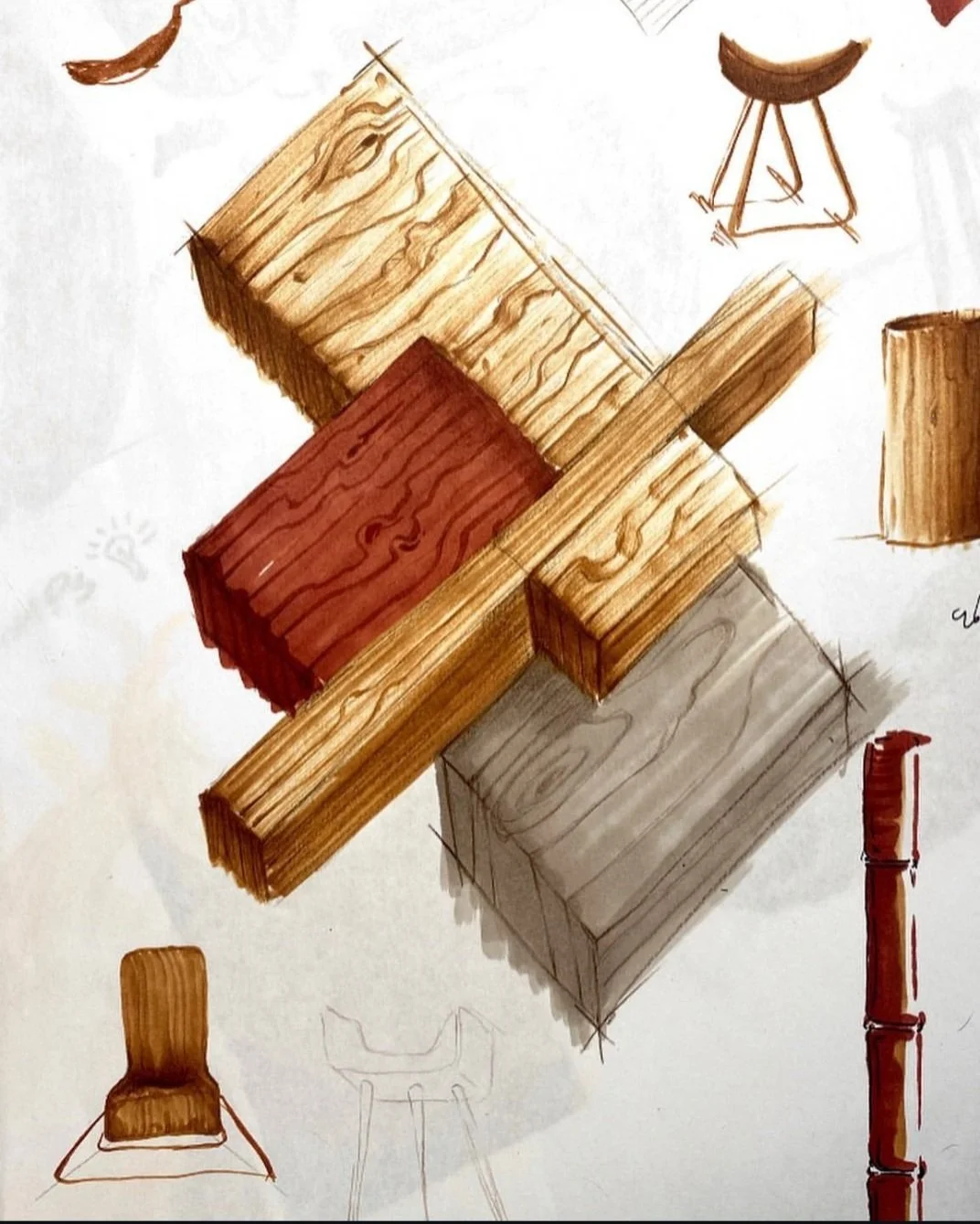 wood texture practice