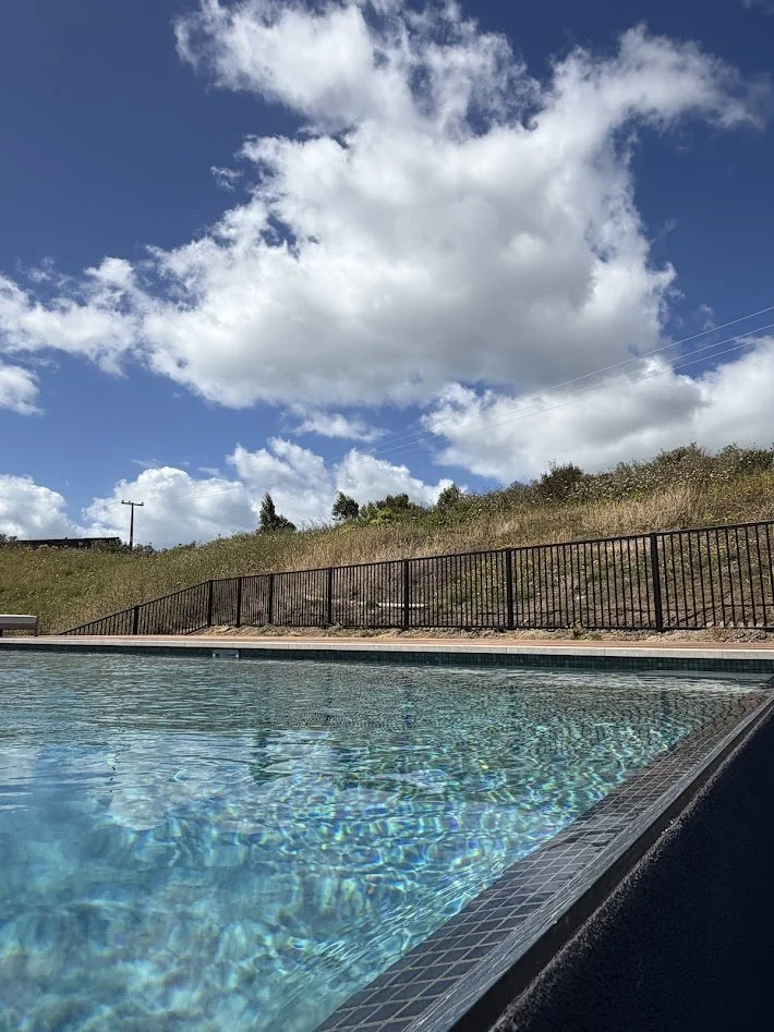 mako black swim panel around a pool for pool fencing compliance