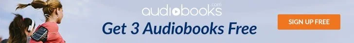 Example of an Audiobooks affiliate program banner