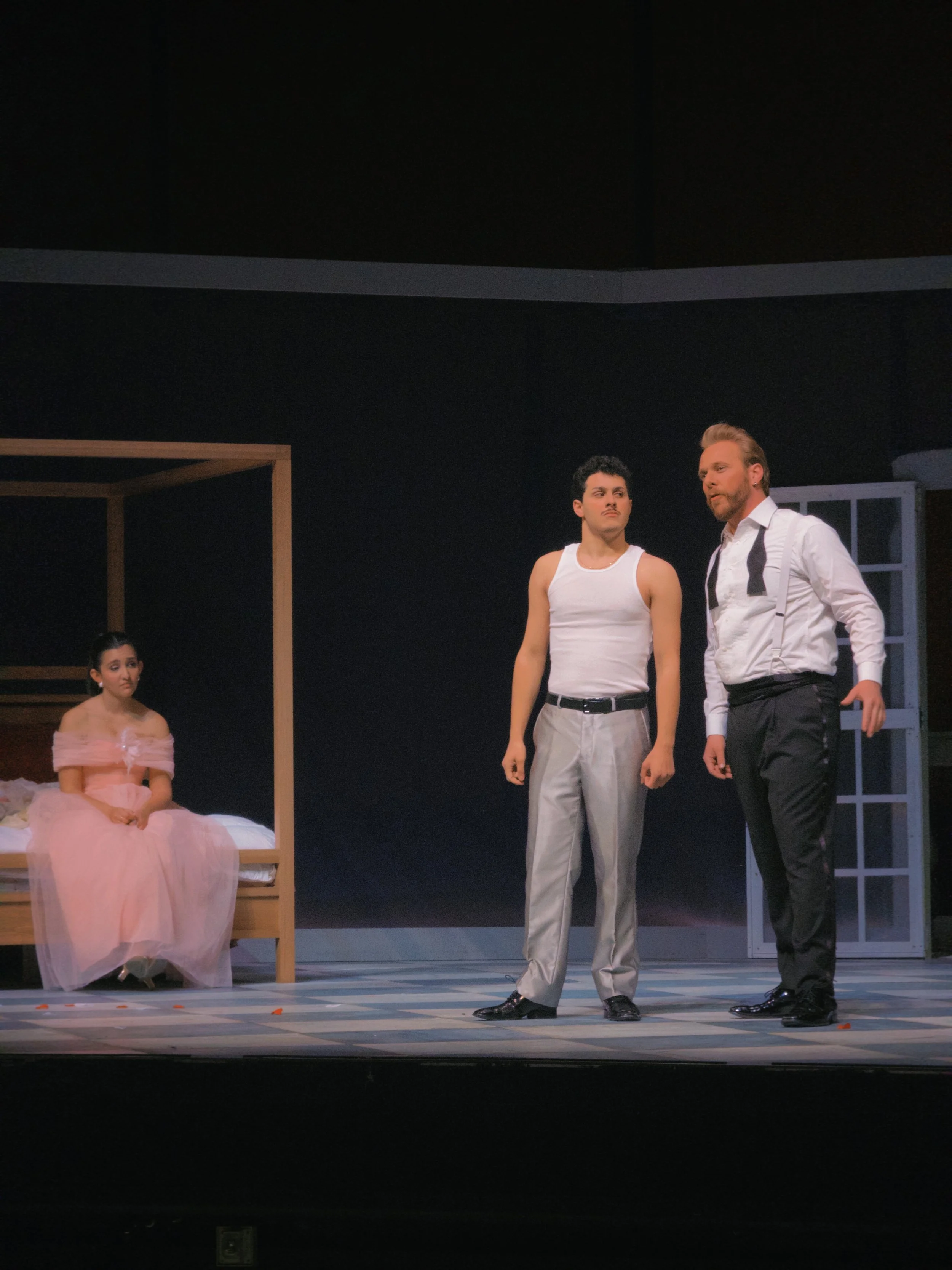 As L'Amante in Gian Carlo Menotti's "Amelia al ballo" at The Fisher Center at Bard, 2026 (Photo by Leonor Vasconcelos)