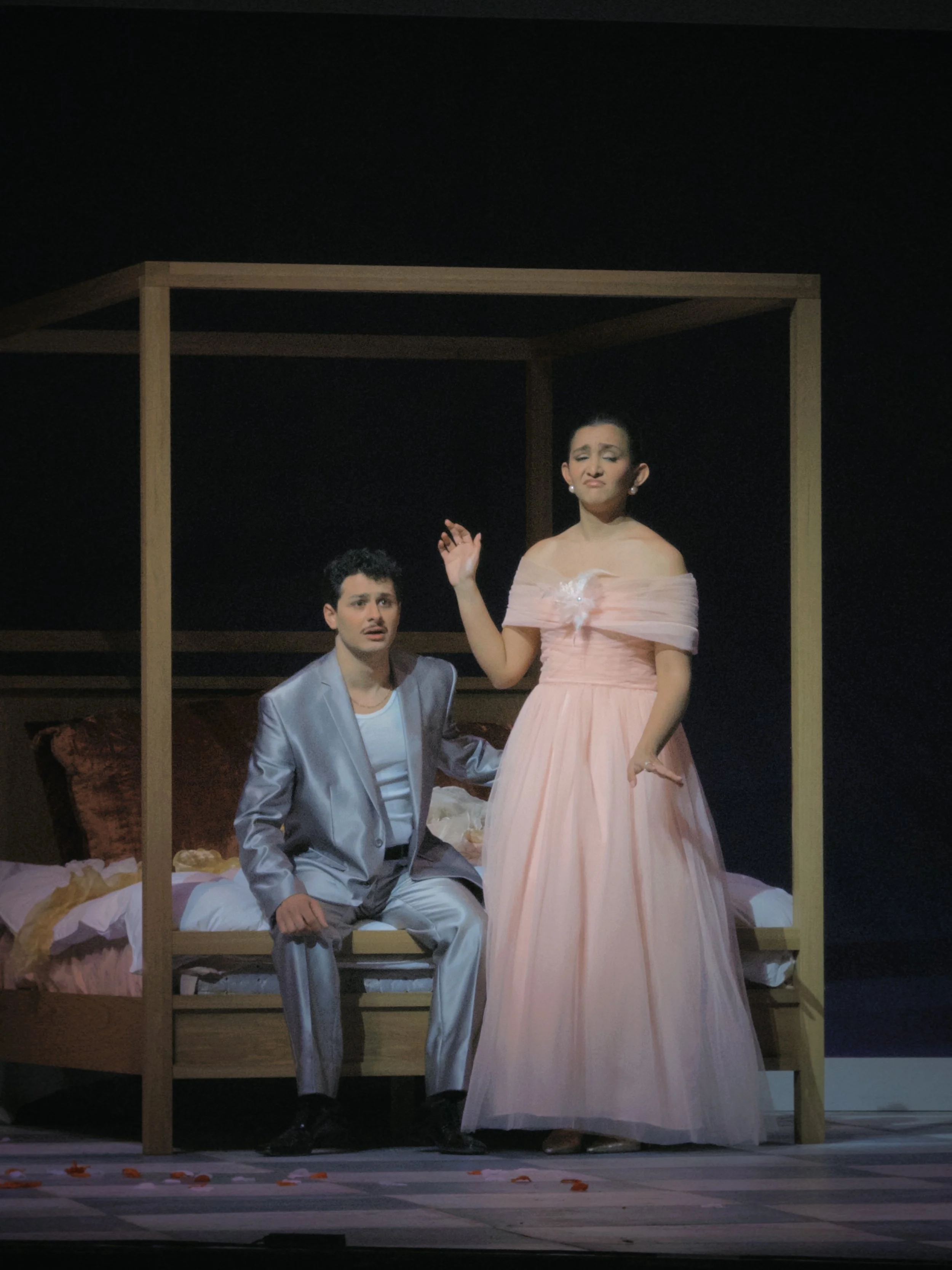 As L'Amante in Gian Carlo Menotti's "Amelia al ballo" at The Fisher Center at Bard, 2026 (Photo by Leonor Vasconcelos)