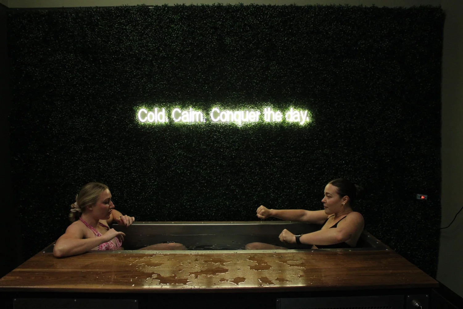 Coffee and cold plunge combo