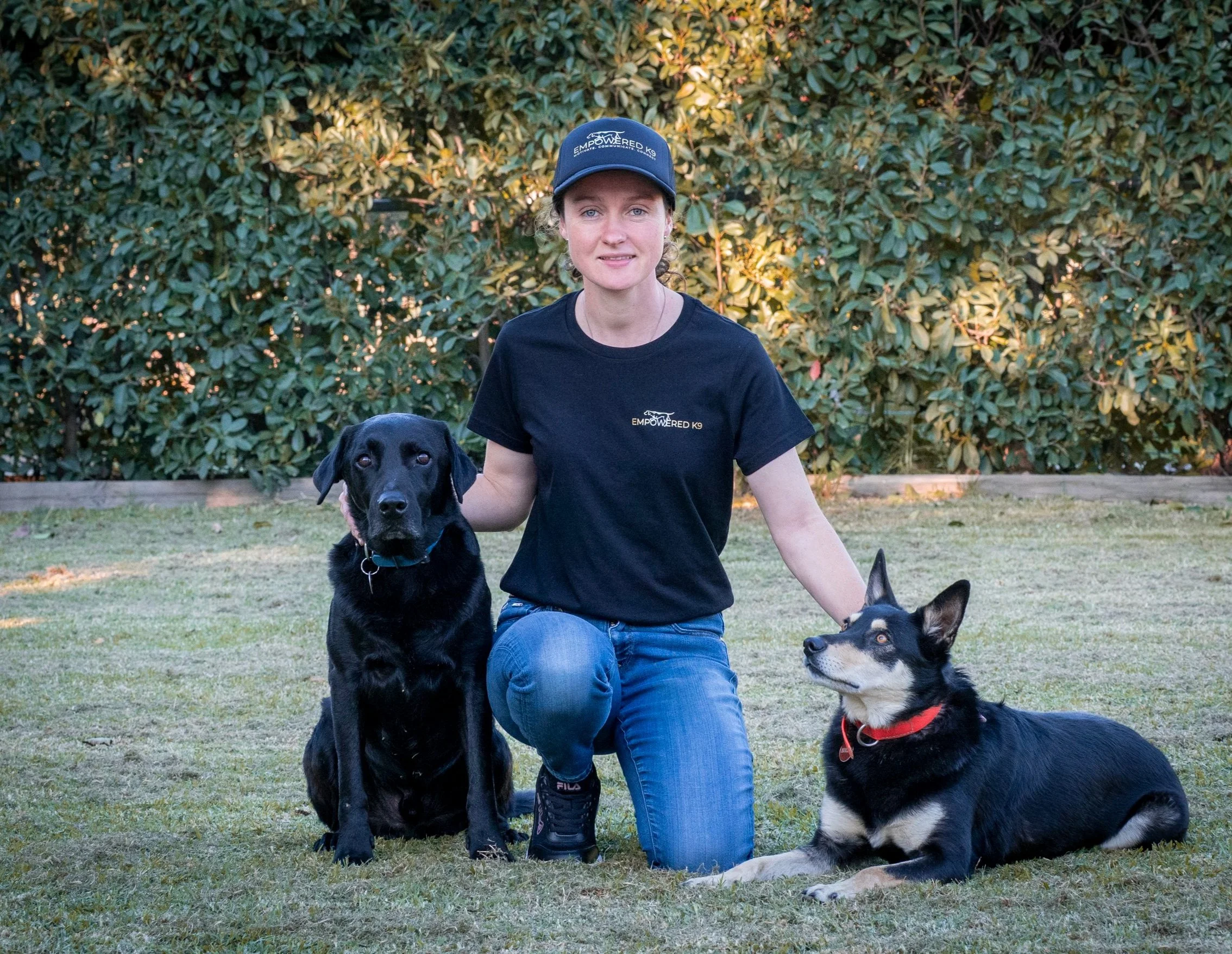 Empowered K9 trainer and her dogs