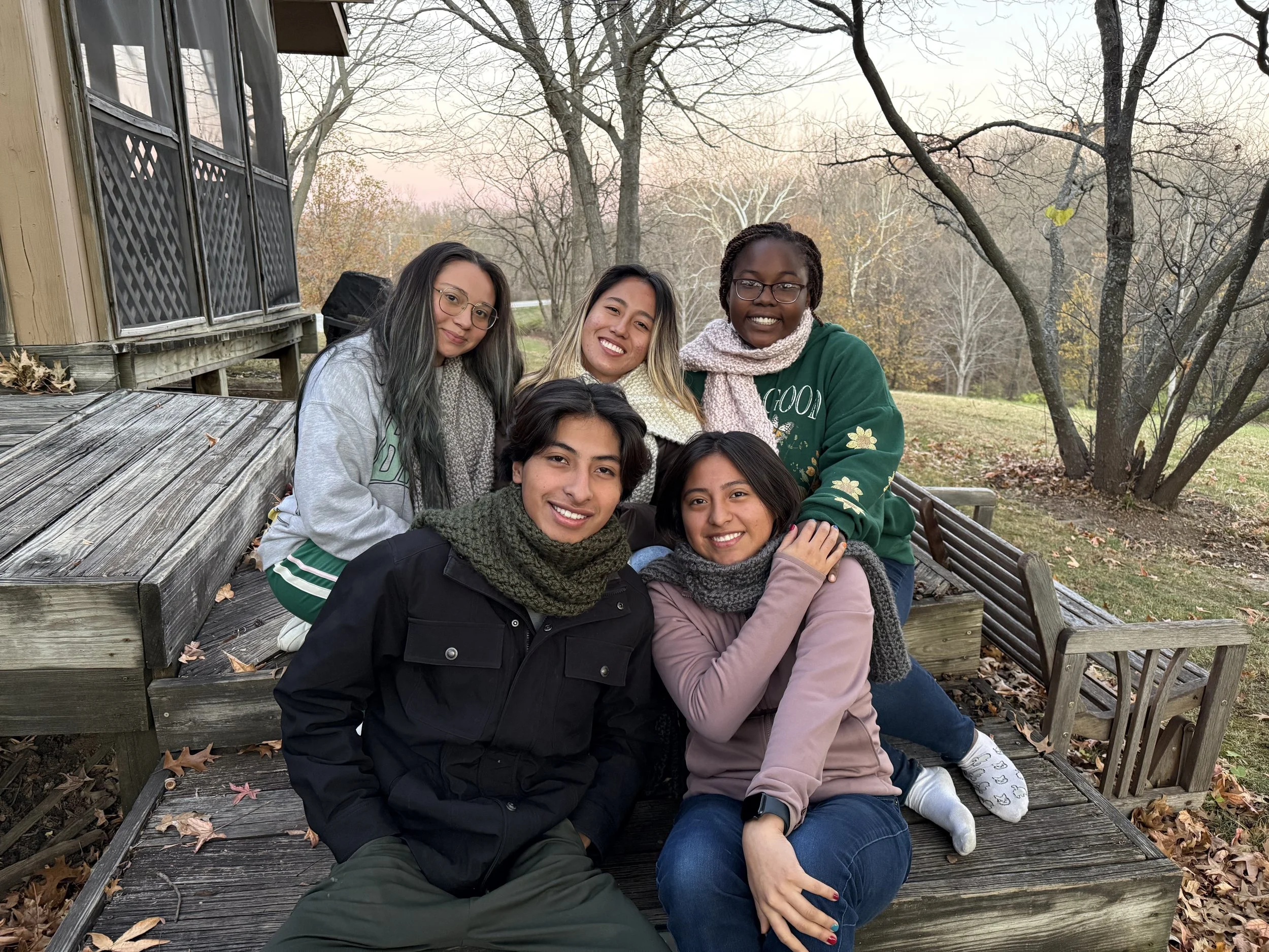 Heartland Christian Camp Paid Gap Year Internship Men and Women Sitting Together Outside Near Kansas City, Missouri