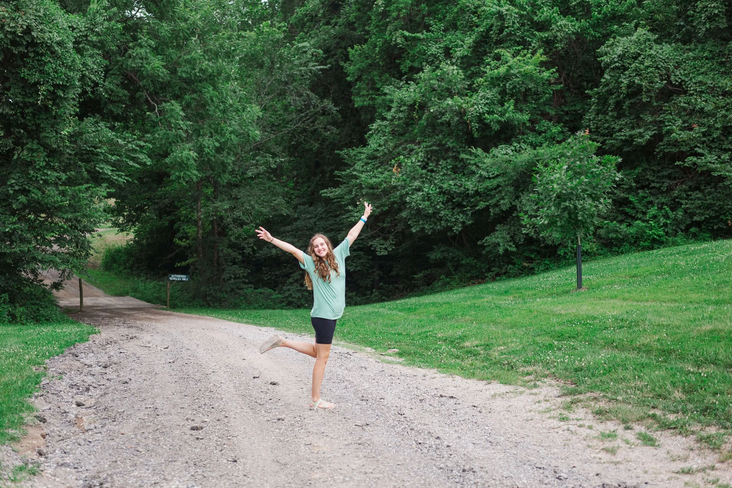 Heartland Christian Camp Paid Gap Year Internship woman standing and smiling Outside Near Kansas City, Missouri